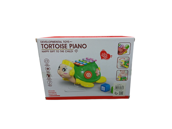 صورة لعبة البيانو على شكل سلحفاة هي لعبة تعليمية تنموية للأطفال بعمر 18 شهرًا فما فوق من نجمة الالعاب 